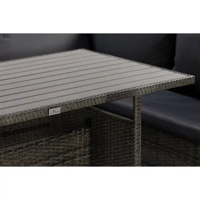 Loungegrupp Comfort Garden James Light Soffgrupp Utomhus 5-sits med Bordsskiva i Aintwood