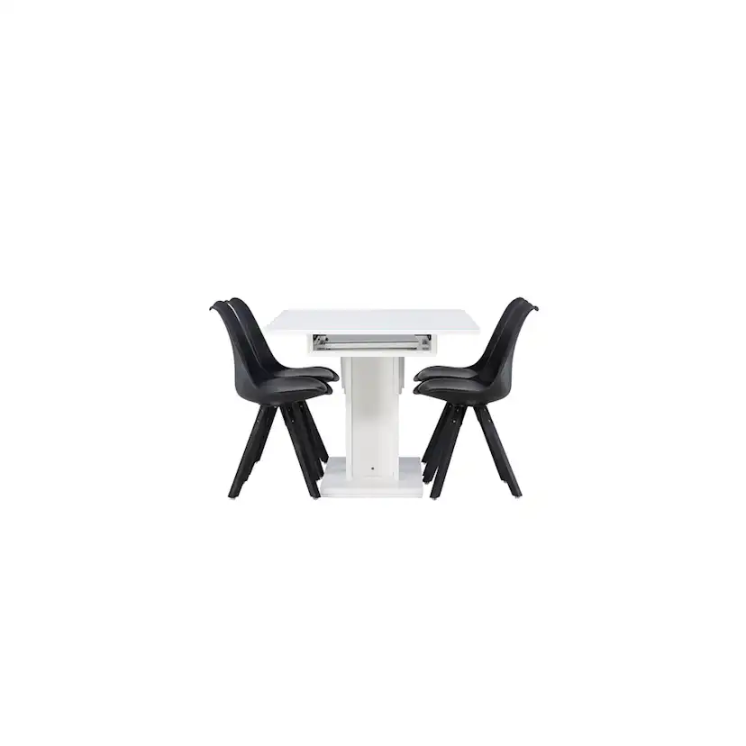 Matgrupp Venture Home Pluto med 4 Zeno Stolar