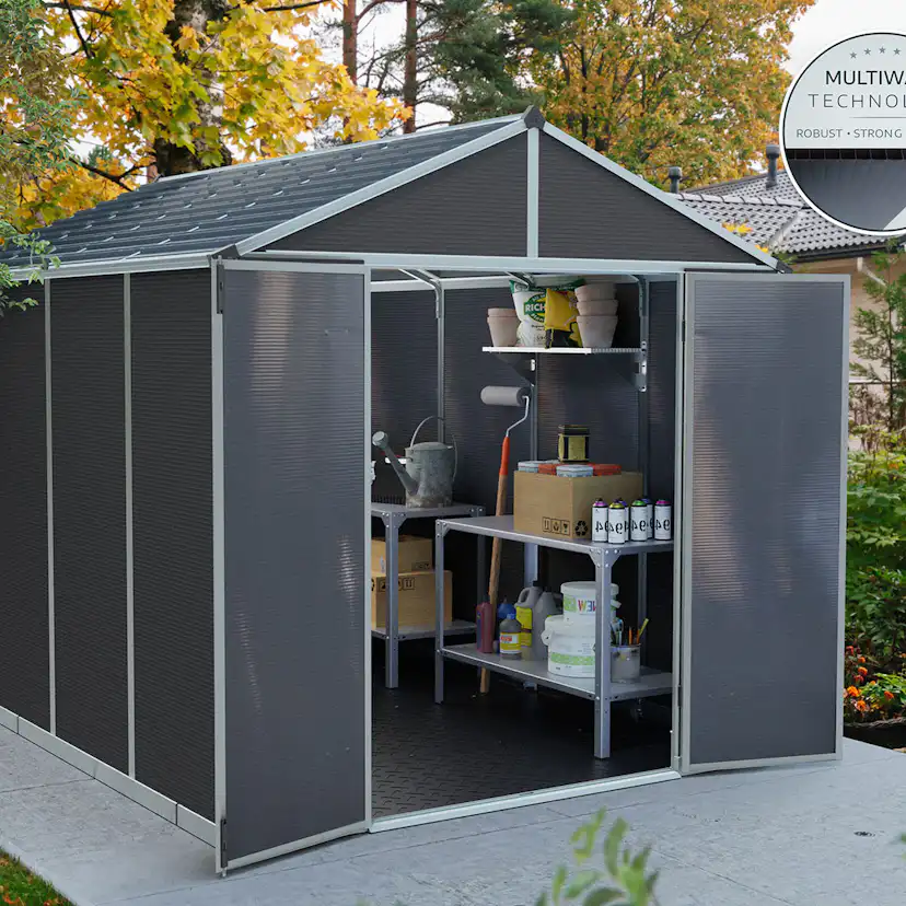 Redskapsbod Canopia by Palram Rubicon 7,2 m² Förråd Grå