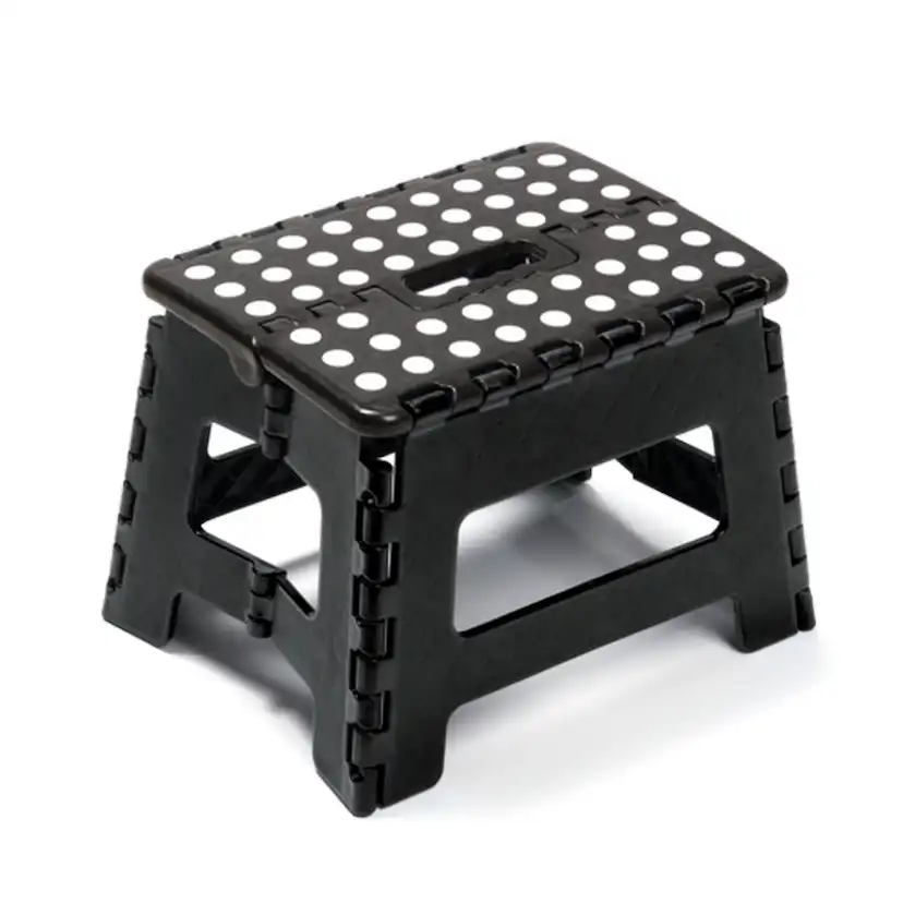 Campingstol Briv Svart Hopfällbar 29x22x22 cm