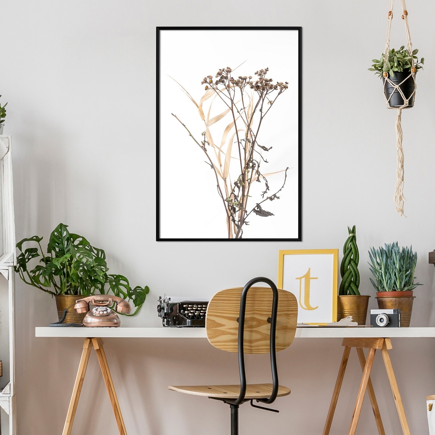 Affisch - Camomile [Poster] 20x30 Svart ram, 20x30 cm