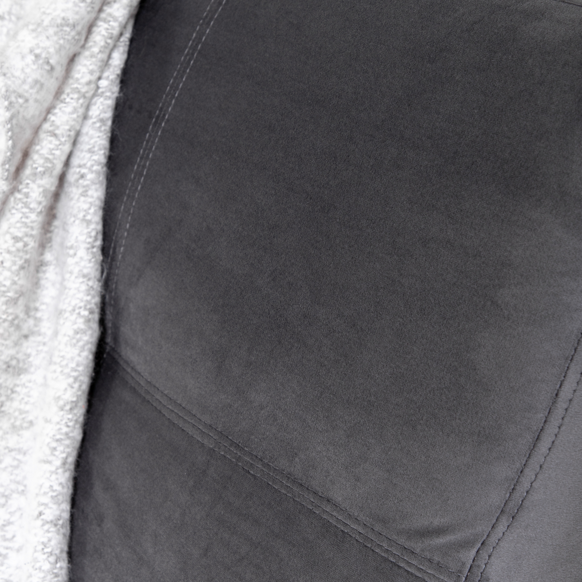 Bäddsoffa Venture Home Bodil Grå Sammet 2-sitssoffa 180x80x55 cm 1 Sovplats