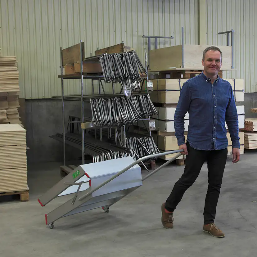 Arbetsbock Laggo Räcke & Hjul