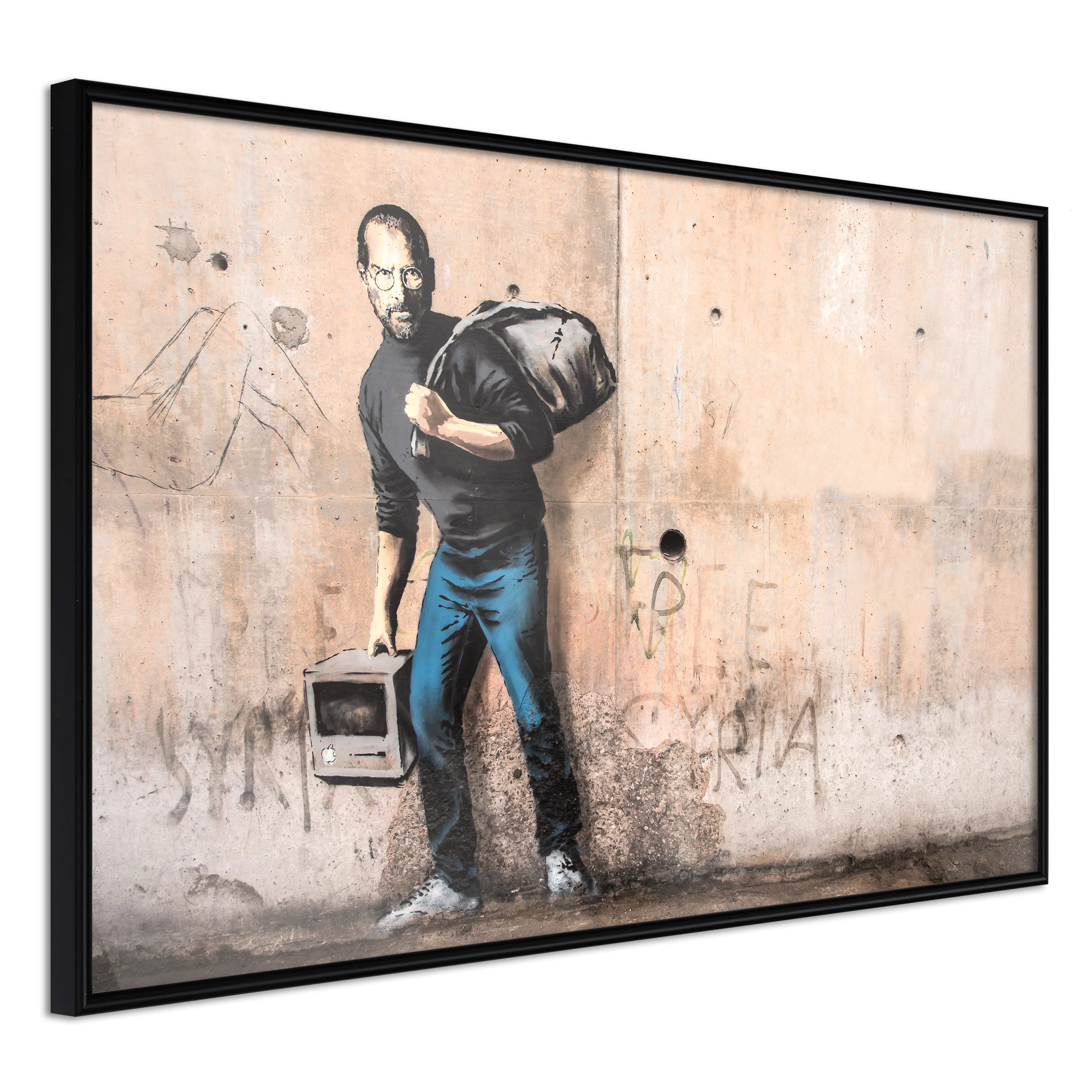 Affisch - Steve [Poster] 60x40 Svart ram, 60x40 cm
