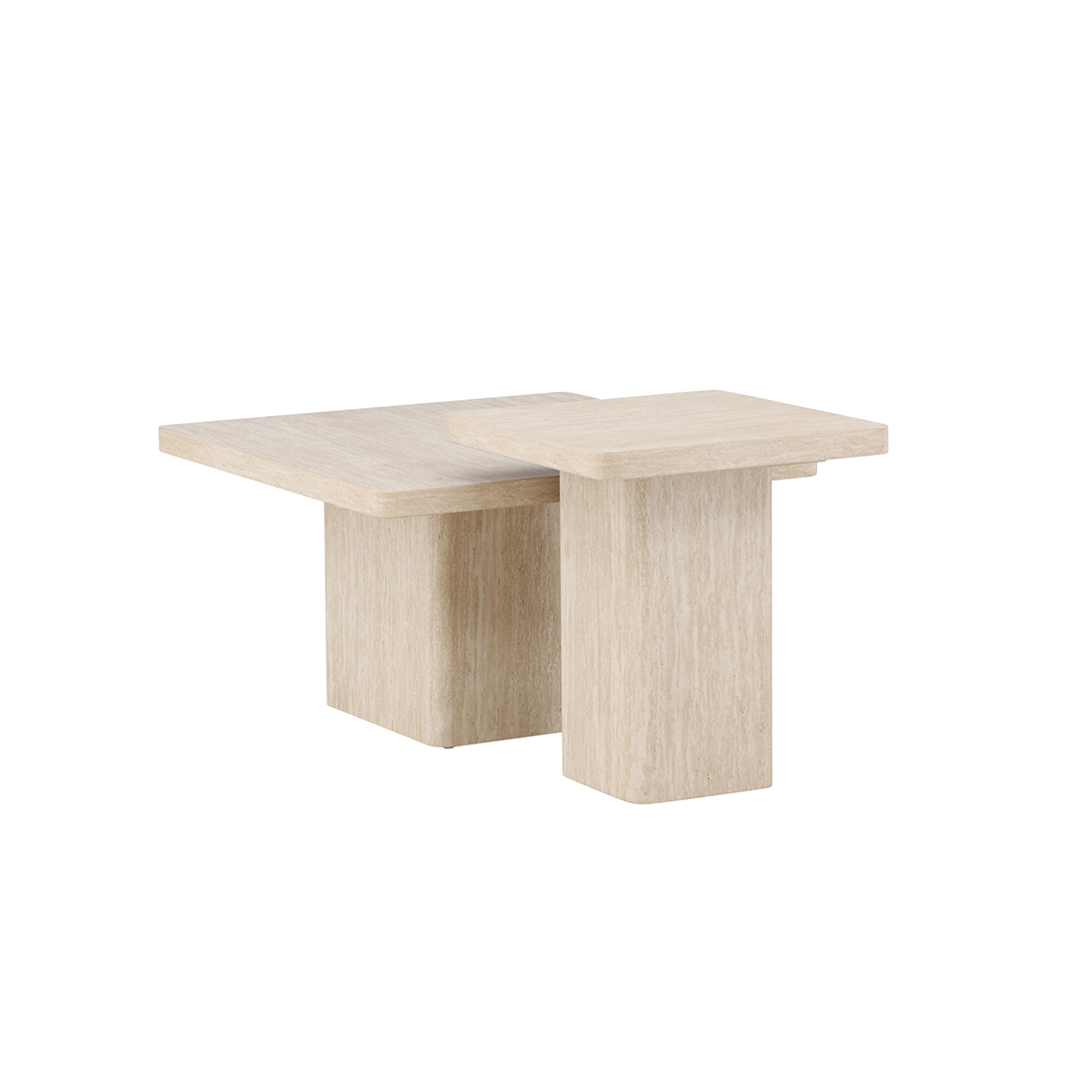 Soffbord Venture Home Qvart Set 80x80x46 cm & 50x50x56 cm