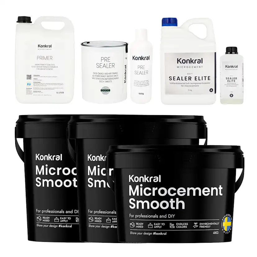 Microcement Konkral Komplett Paket