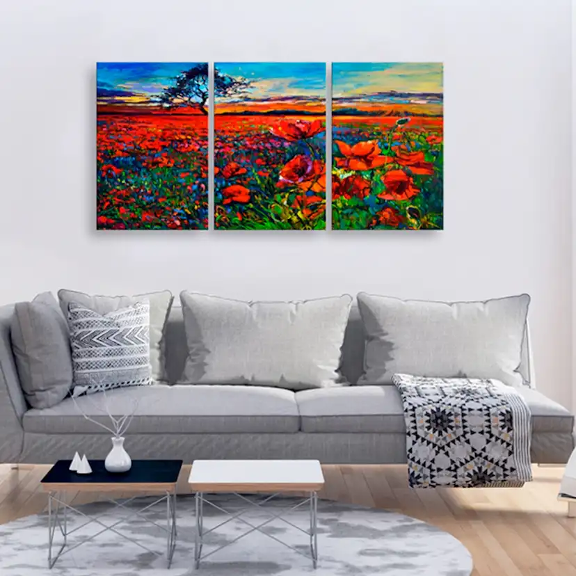 Tavla Arkiio Valley Of Poppies