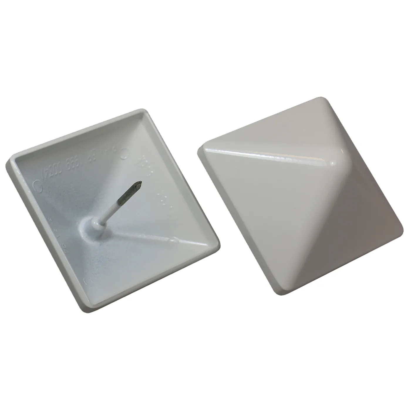 PYRA 78, vit aluminiumtopp 78x78 mm