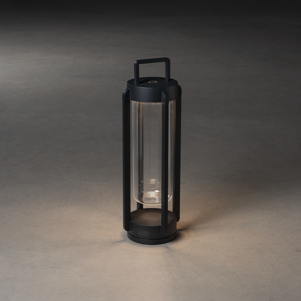 Lanterna Gnosjö Konstsmide Otranto Svart USB 44 cm