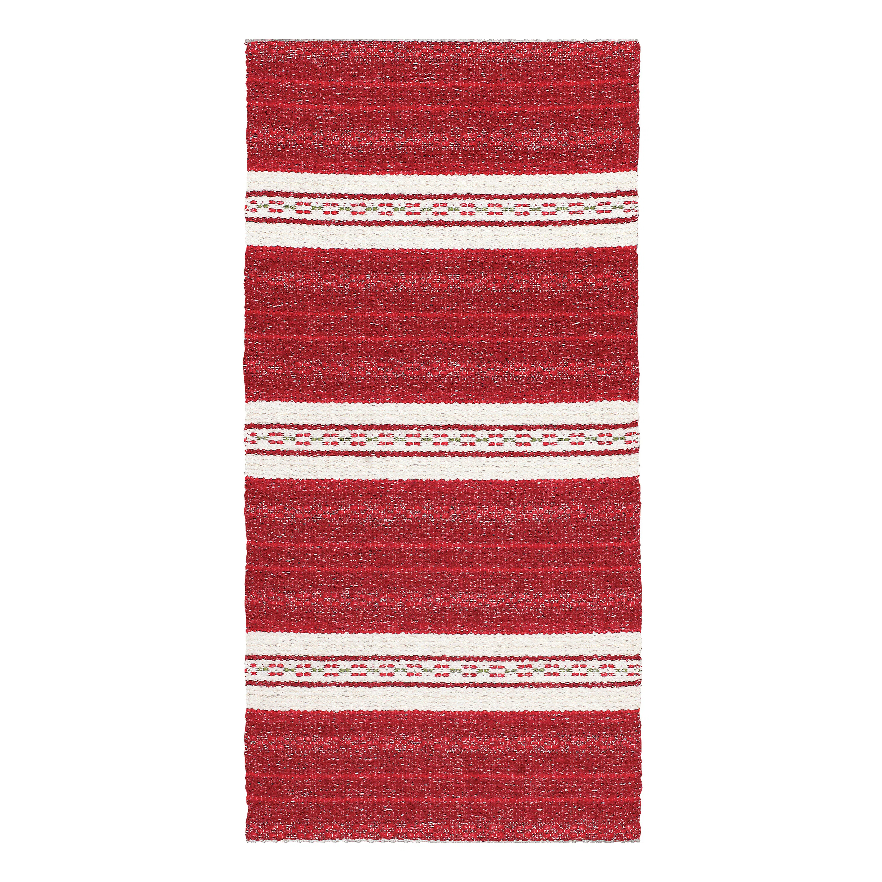 Mixed Asta Red 70x340 Röd, 70x340 cm