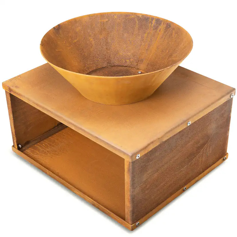 Eldstad Lyfco Cortenstål Skål med Bord