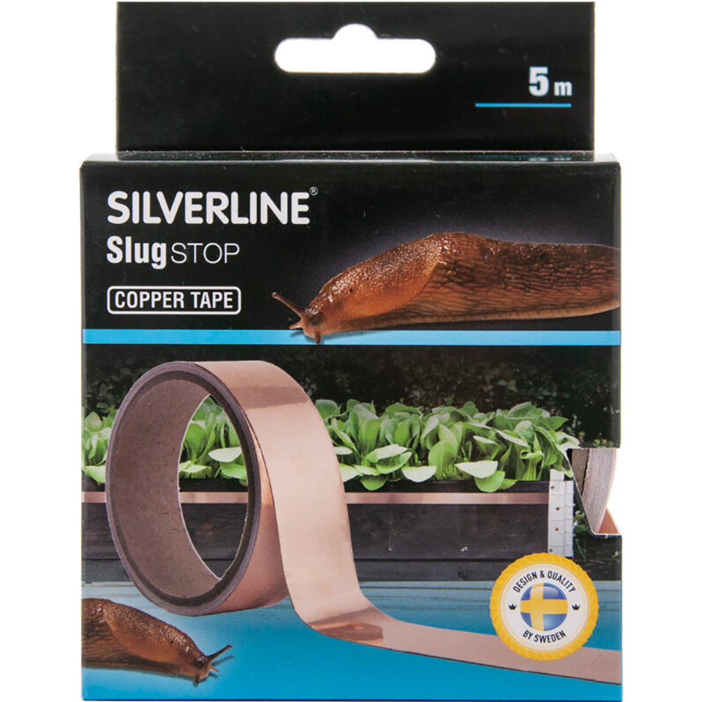 Snigelfälla Silverline Snigelfri Omgivning, Skyddar mot Snigelangrepp Koppartejp 5 m