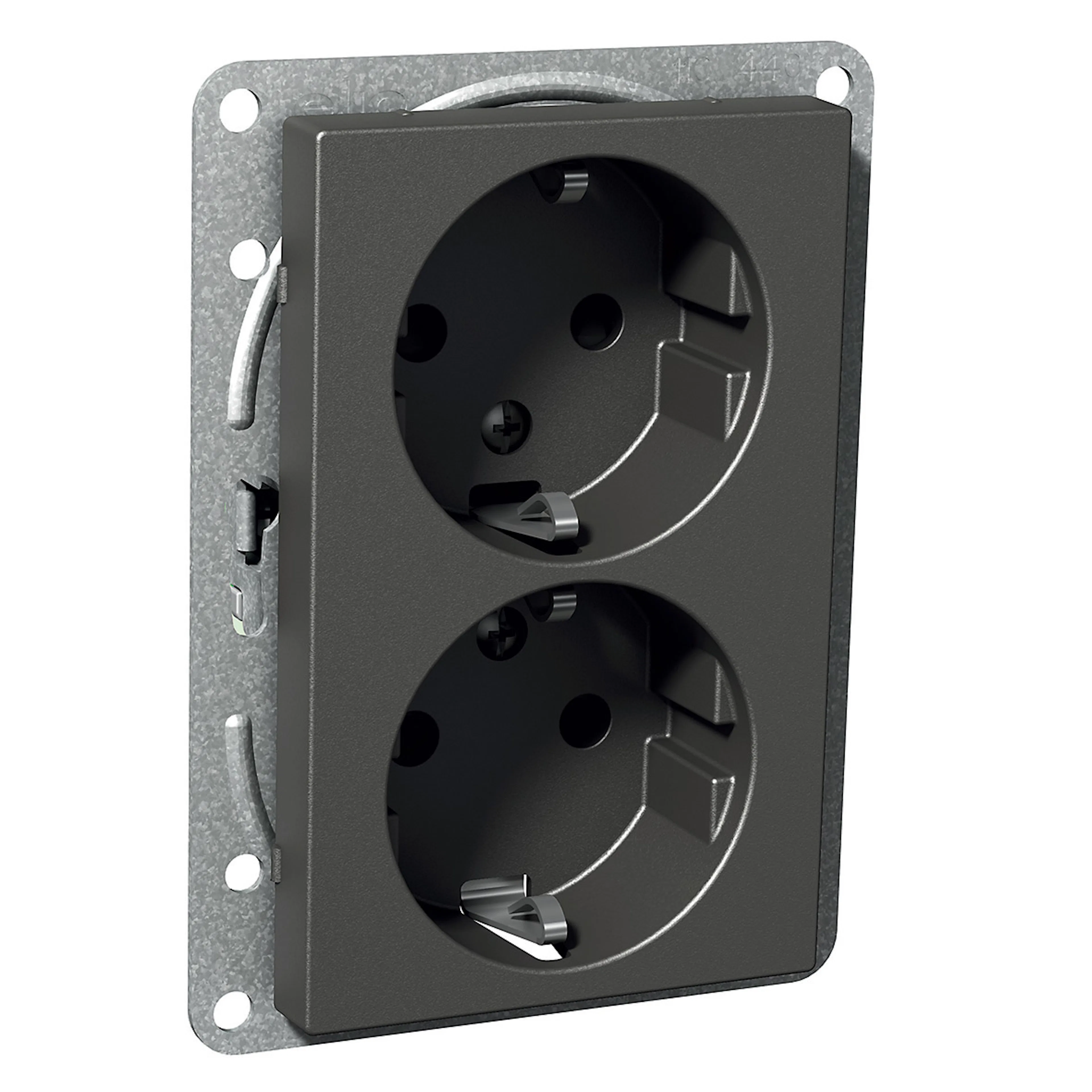 Vägguttag Schneider Electric Exxact 12 mm