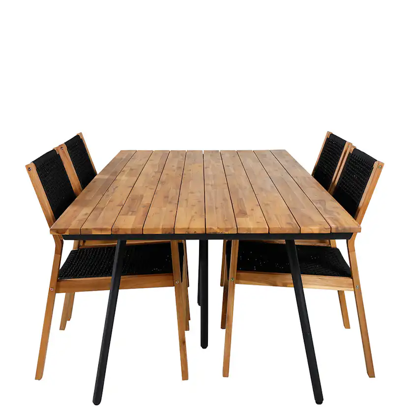 Matgrupp Venture Home Chane med 4 Jimbo Matstolar