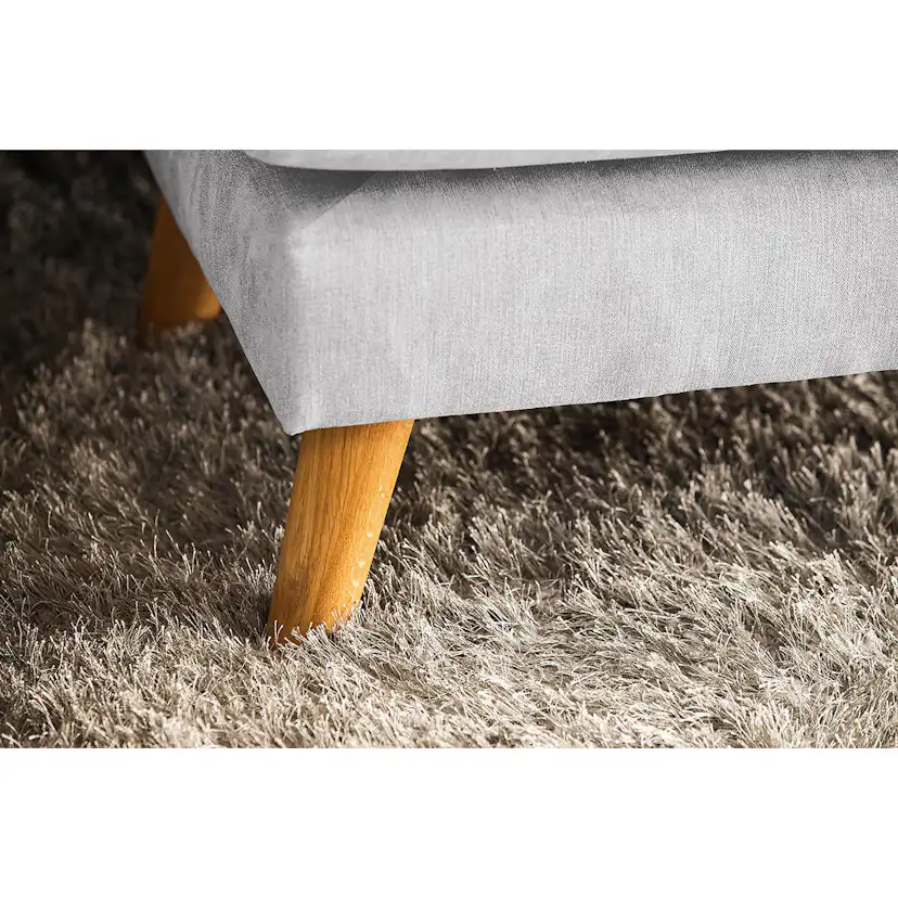 Trend Lyx U-soffa med Divan Höger Ljusgrå