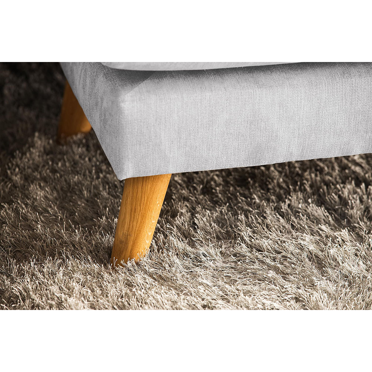 Trend Lyx U-soffa med Divan Höger Ljusgrå