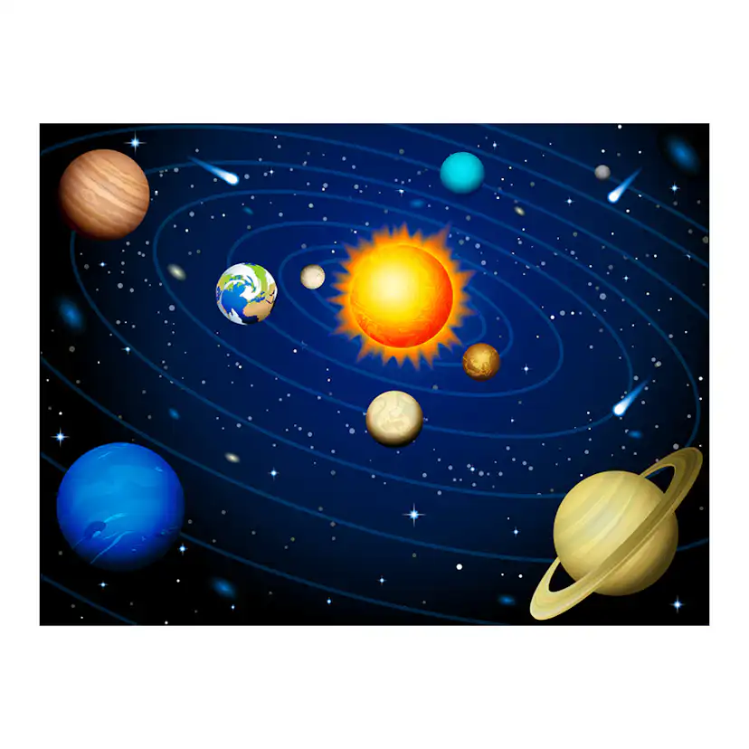 Fototapet Arkiio Solsystemet