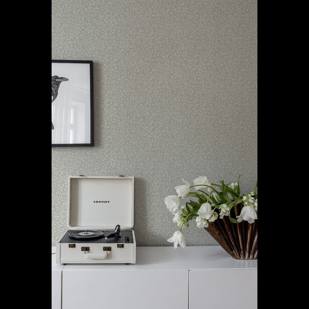 Tapet Duro Flora Folke 538-01 QuickUp, Mönstrad Grå