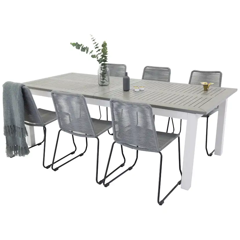 Matgrupp Venture Home Aleyna 224/324 med 6 Leon Stolar