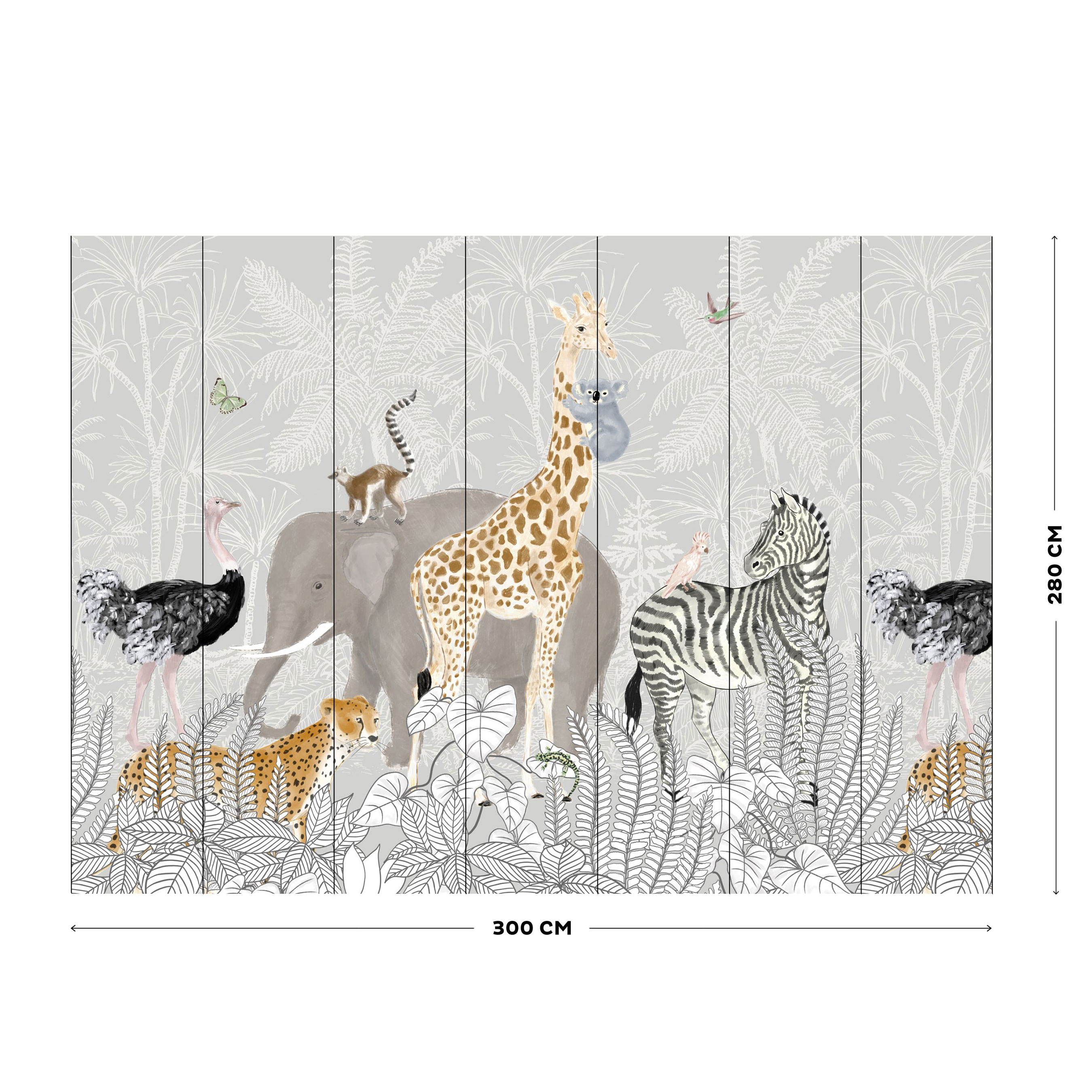 Fototapet Art for the Home Barnens Djungel