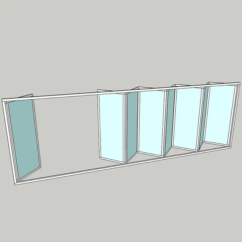 Vikparti Allvy Sunroom s75 3-Glas 8-Delad