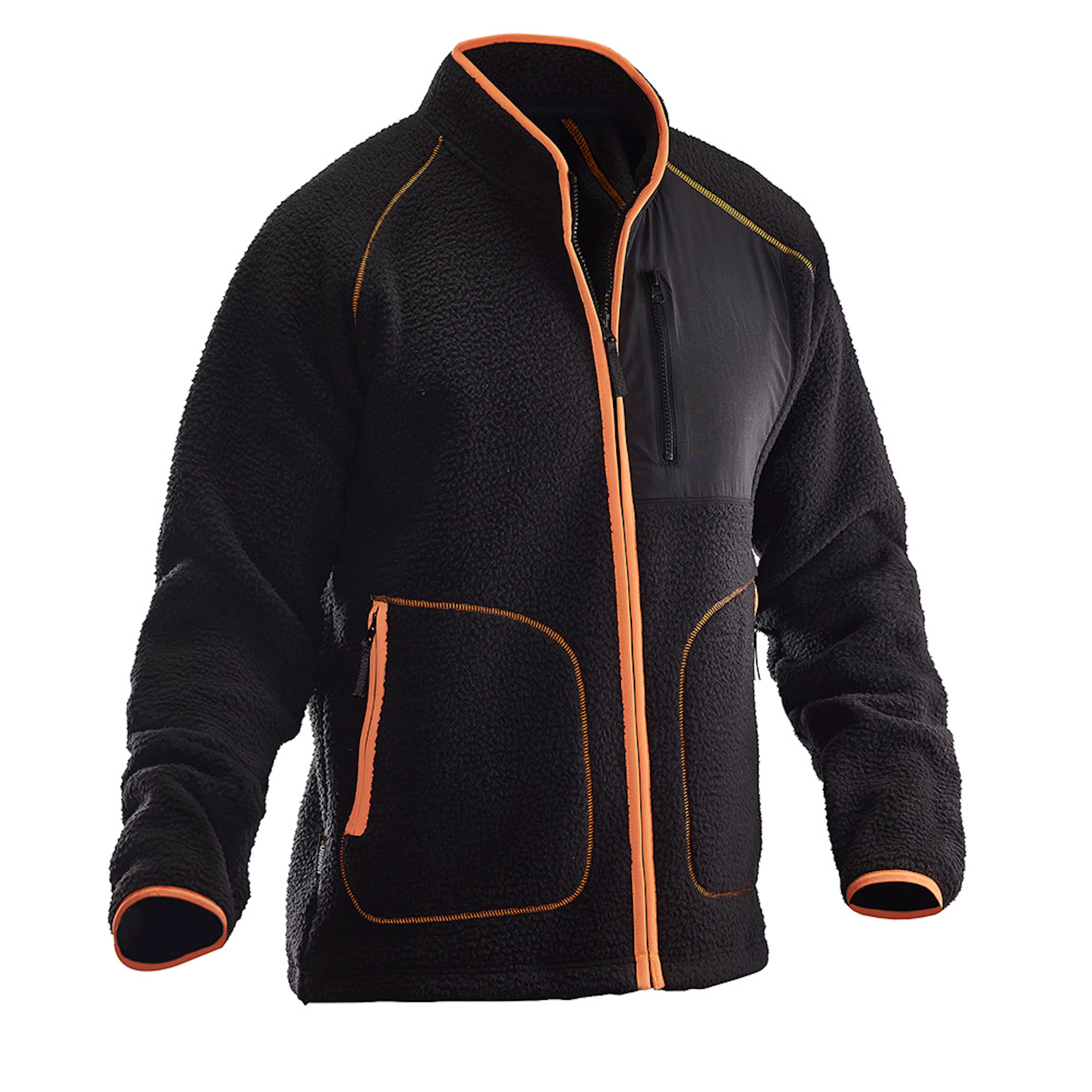 Pälsfiberjacka Svart 3XL Storlek: 3XL, Svart