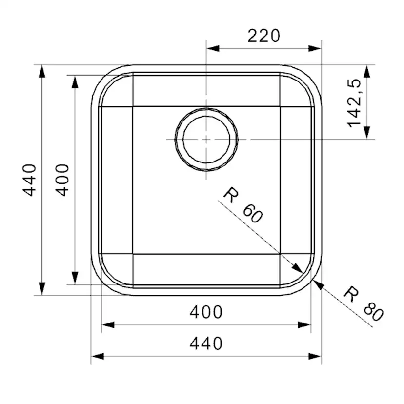 Diskho Decosteel IB 4040L
