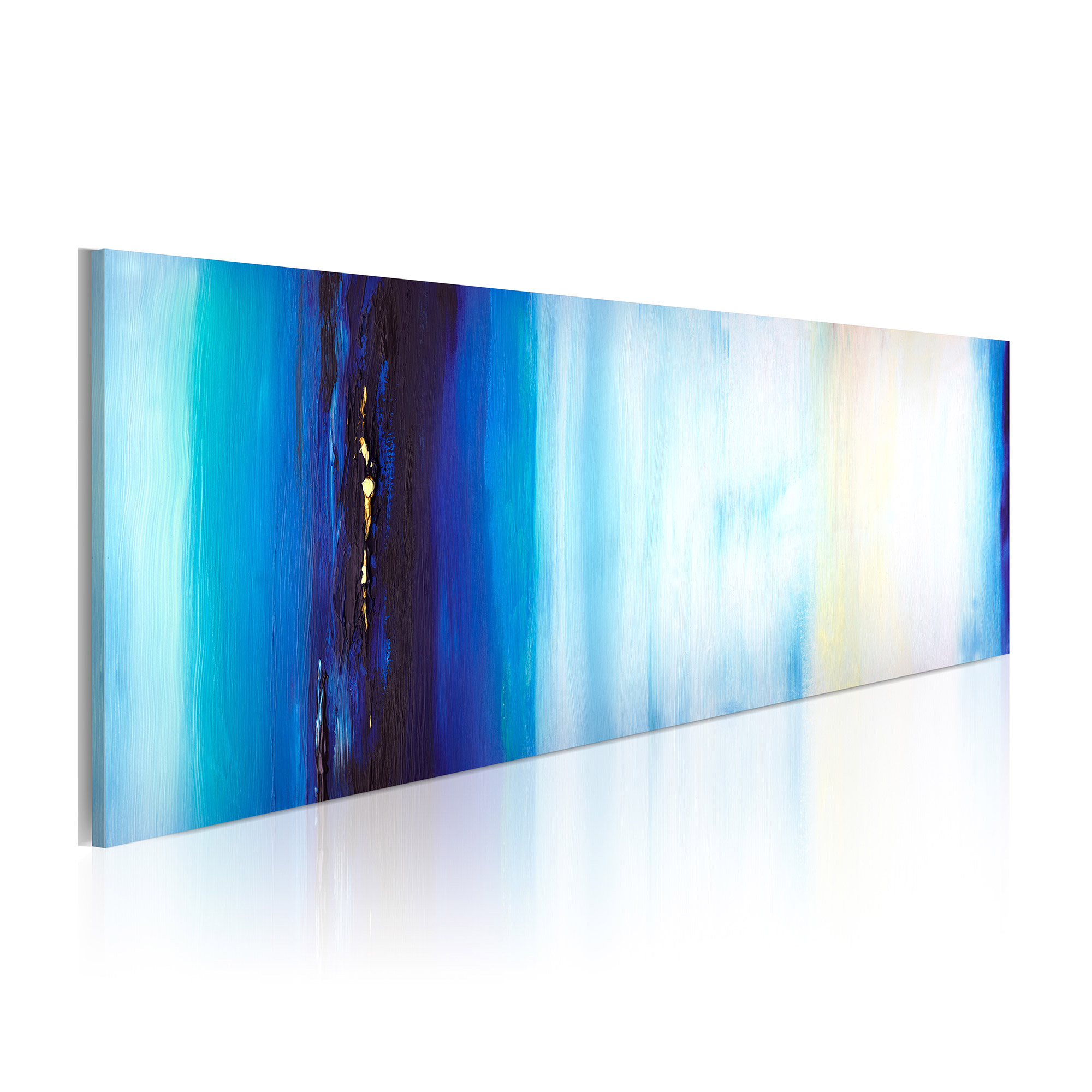 Handmålad Tavla Arkiio  Blå Vätska 100x40