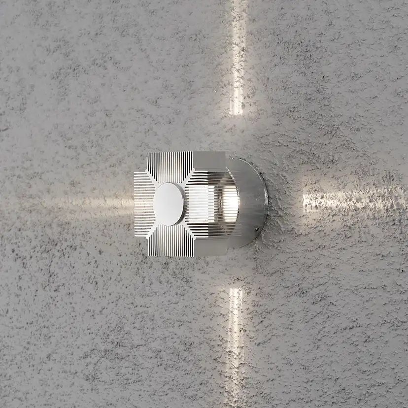 Vägglykta Gnosjö Konstsmide Monza 3W High Power LED Alu