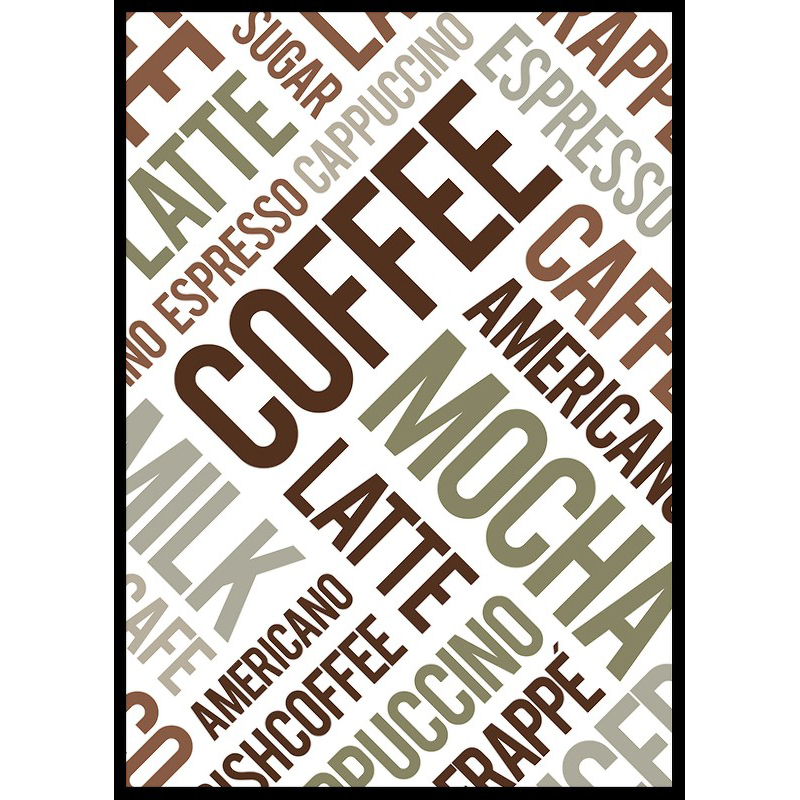 Poster Gallerix Coffee Typography