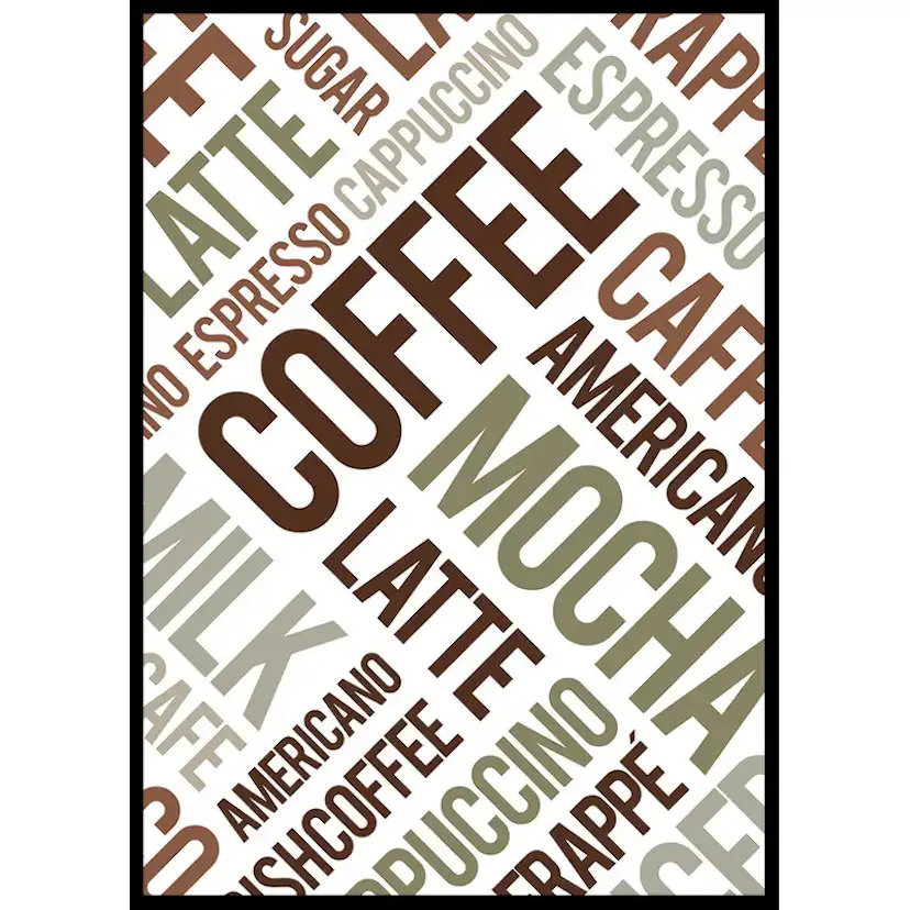 Poster Gallerix Coffee Typography