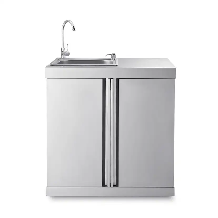 Diskbänk Myoutdoorkitchen Classic Line Stainless 304SS Med Förvaringsskåp