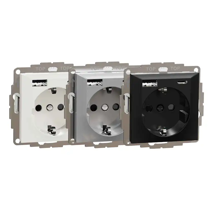 Ladduttag Elko Plus USB A+C 3A Schuco