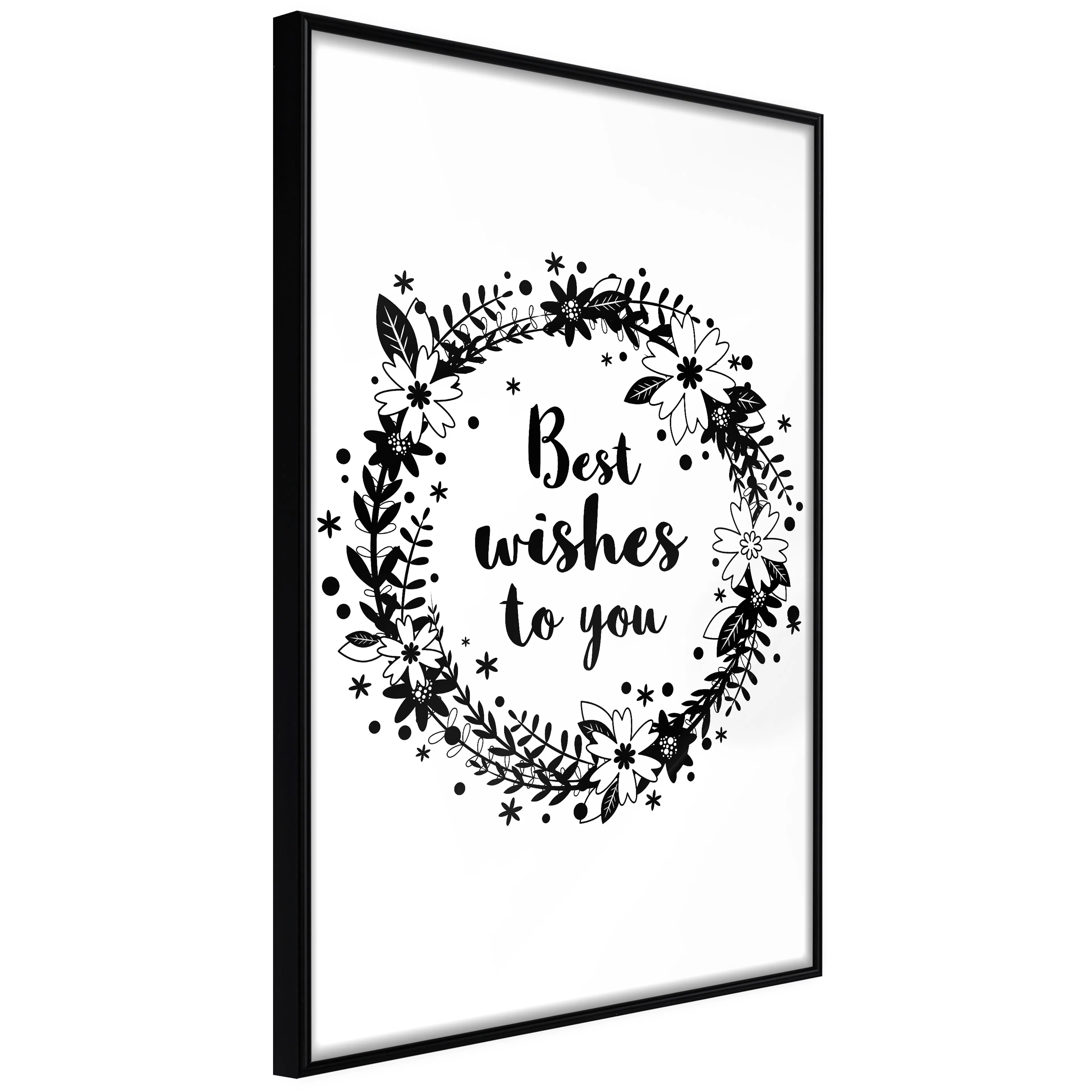 Affisch - Best Wishes To You [Poster] 40x60 Svart ram, 40x60 cm