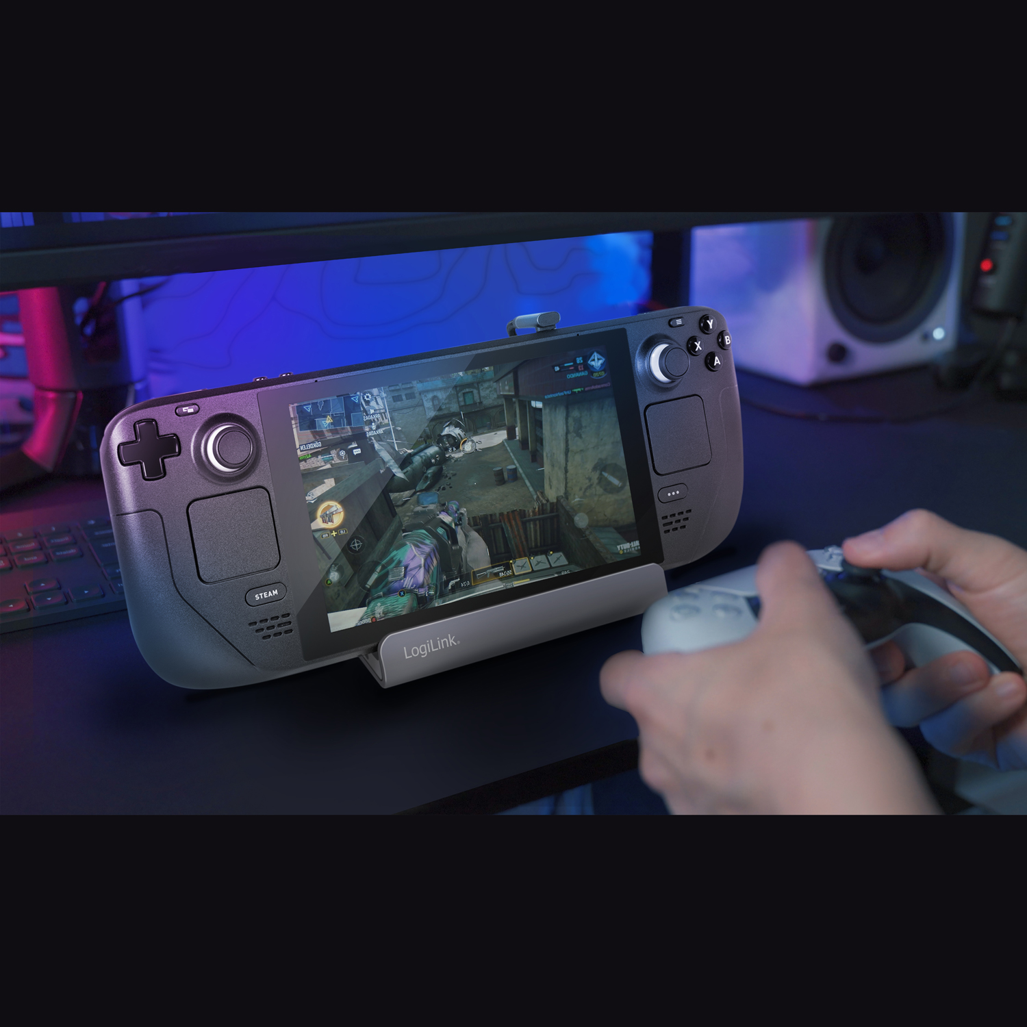 USB-C-dockningsstation LogiLink 6-i-1 iPad/Steam Deck