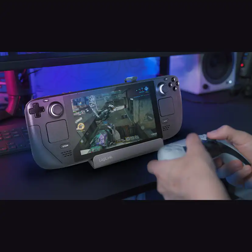 USB-C-dockningsstation LogiLink 6-i-1 iPad/Steam Deck