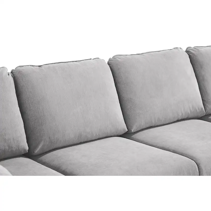 Trend Lyx U-soffa med Divan Höger Ljusgrå