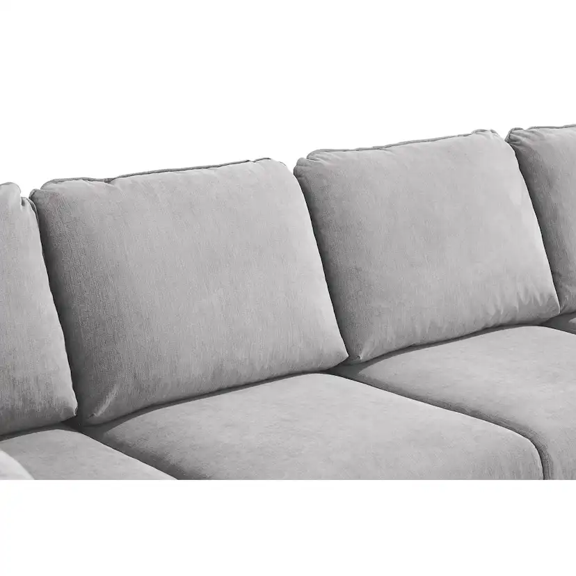 Trend Lyx U-soffa med Divan Höger Ljusgrå