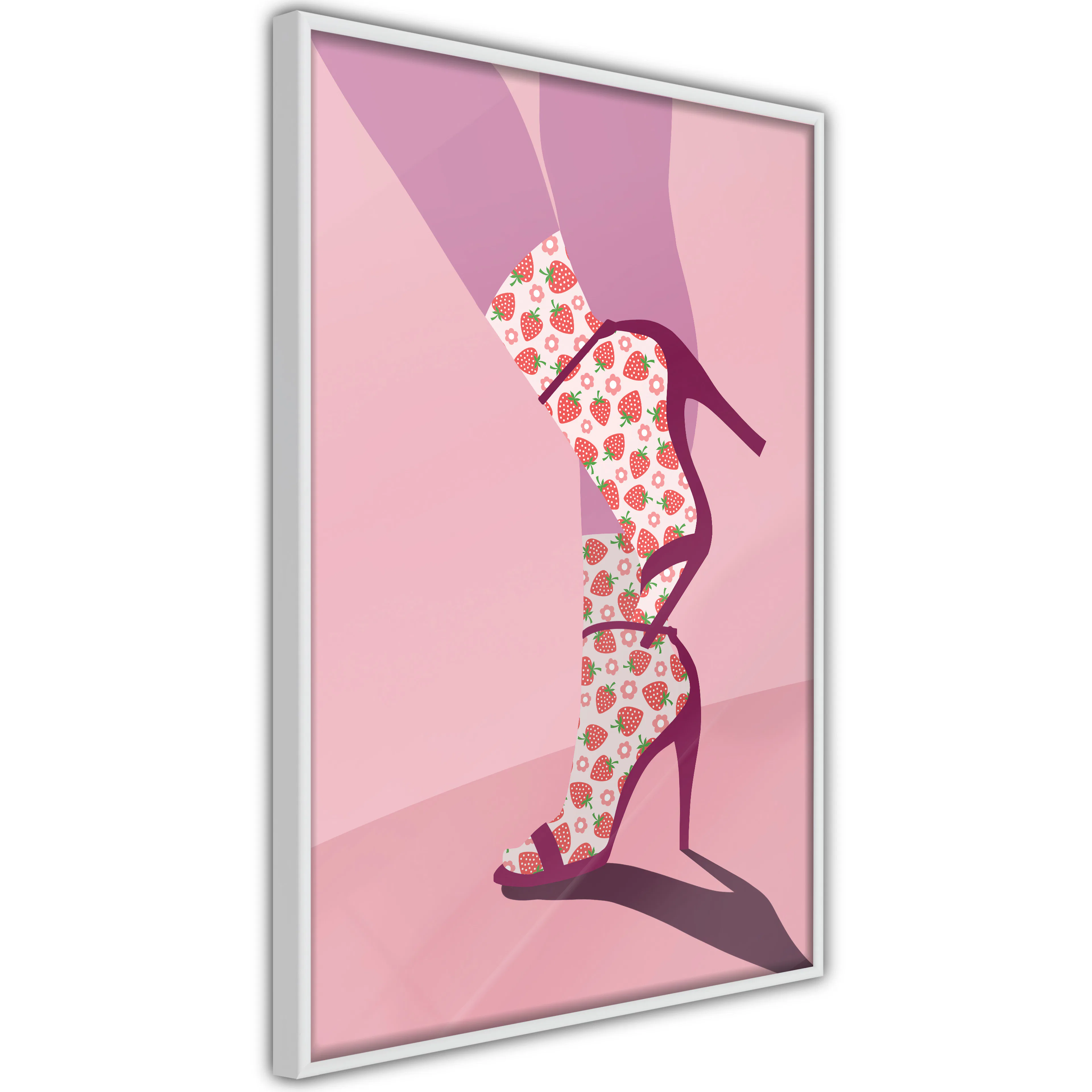 Poster Artgeist Affisch Strawberry Socks