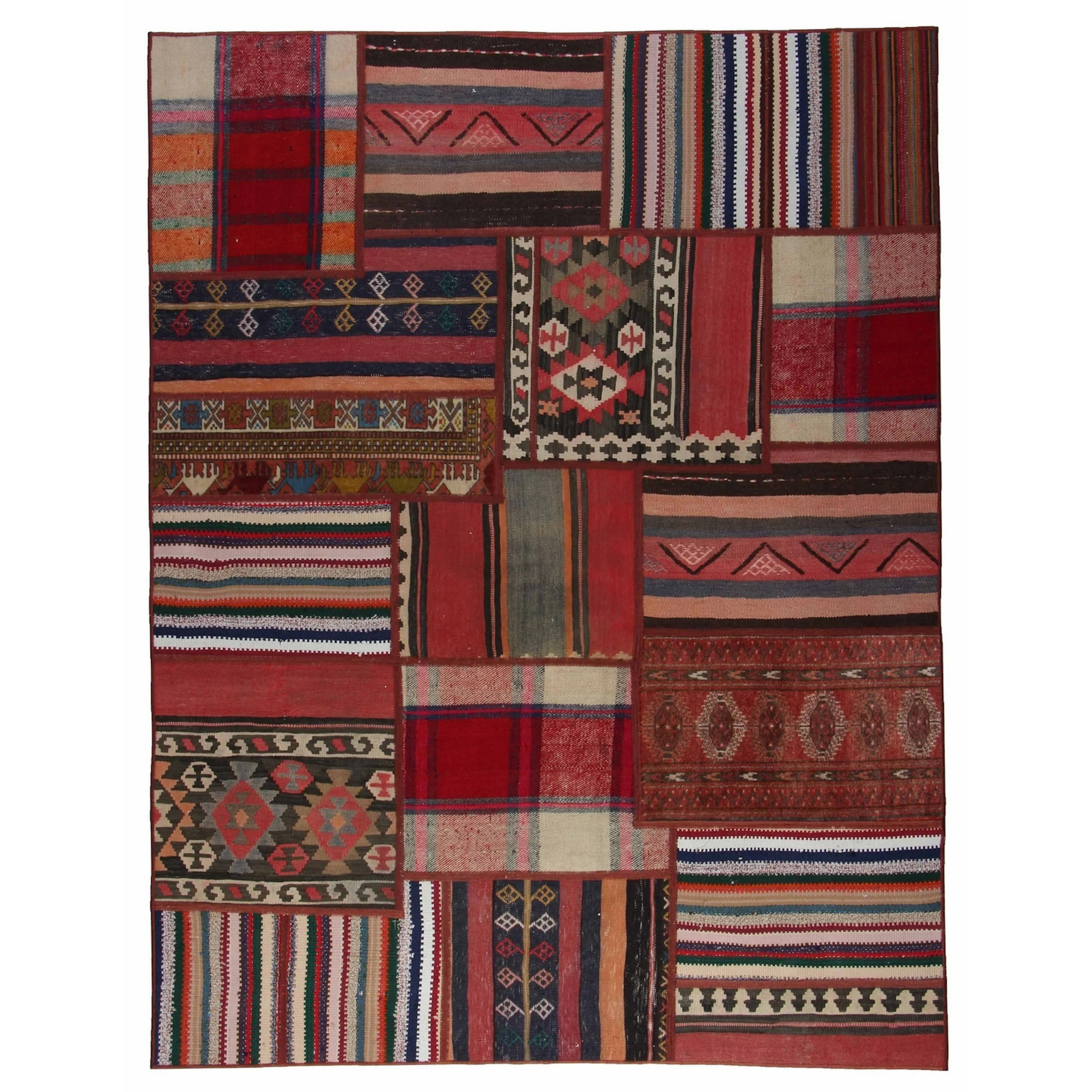 Persisk Patchworkmatta Arkiio 751584 Flerfärgad 156x205