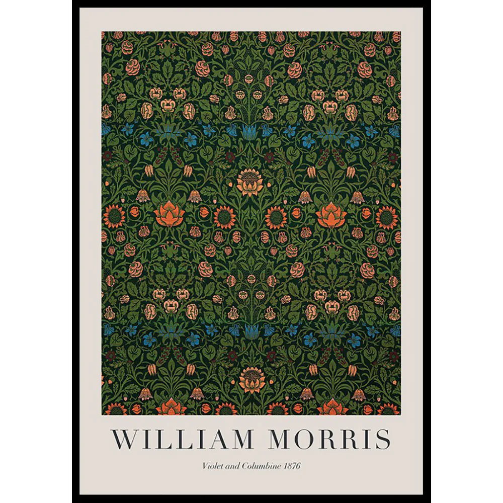 Poster Gallerix William Morris Violet And Columbine 1876