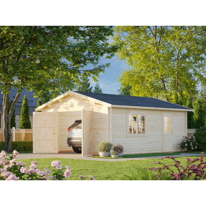 Garage Palmako Roger 23,9 m2 med Dörr