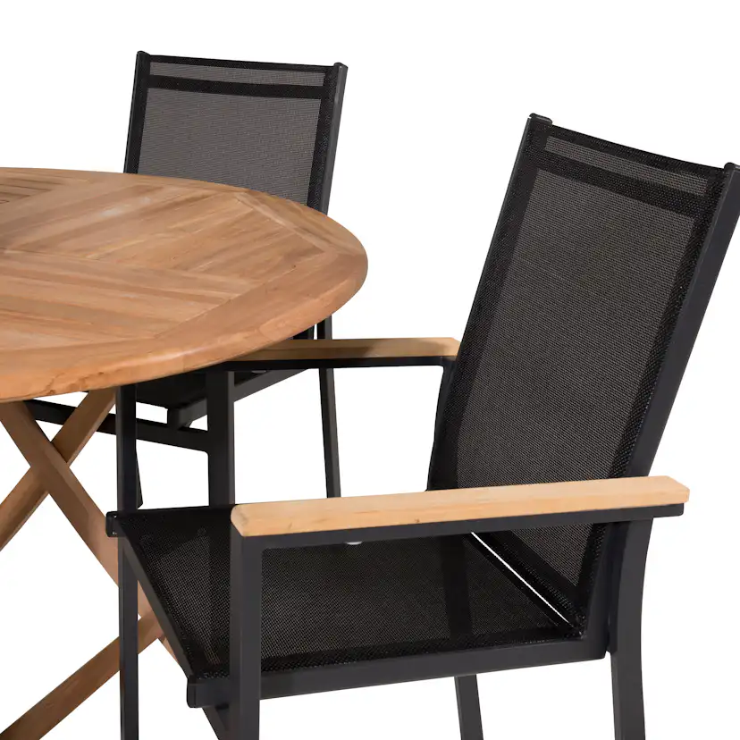 Matgrupp Venture Home Kiara Ø 120 med 4 Thea Matstolar