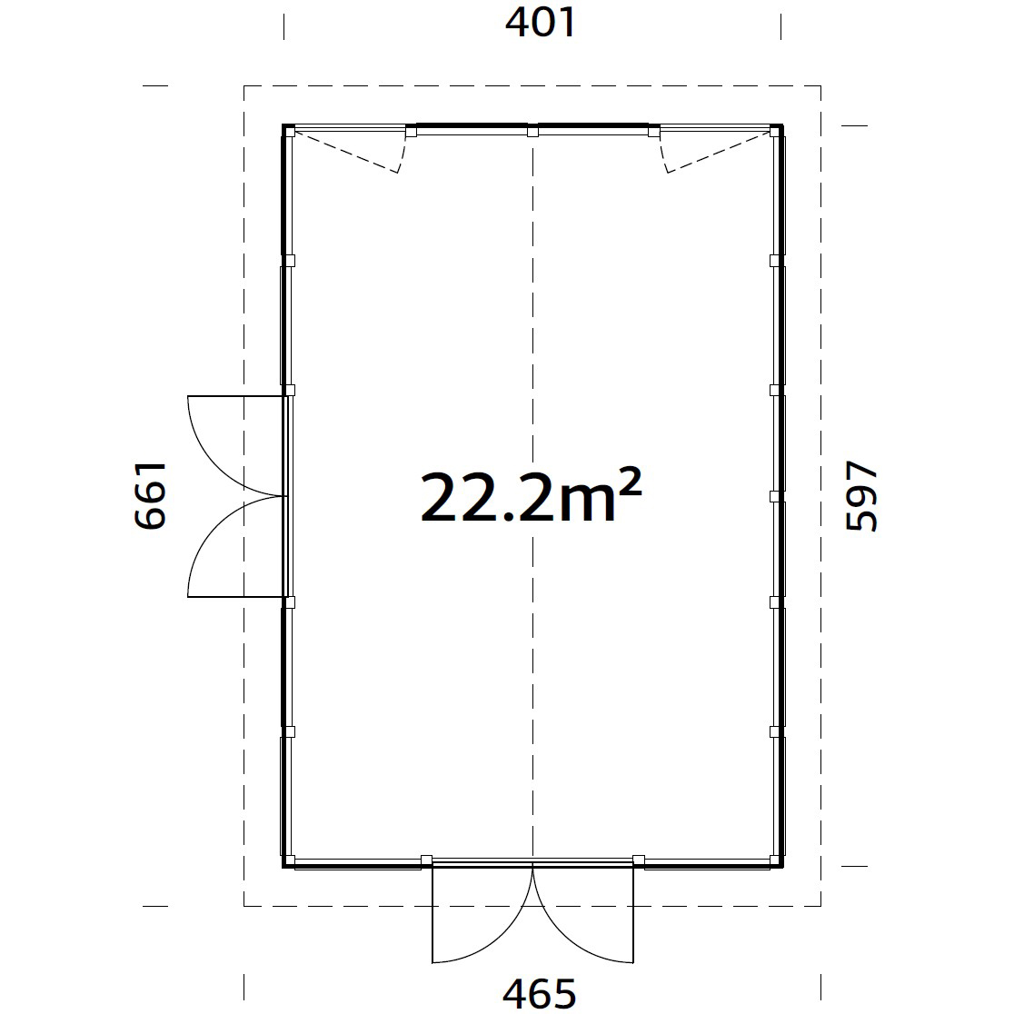 Isabella 22,2 m2 NO Obehandlad