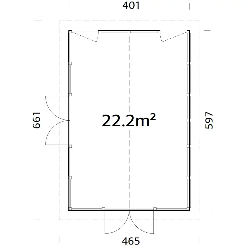 Isabella 22,2 m2 NO Obehandlad