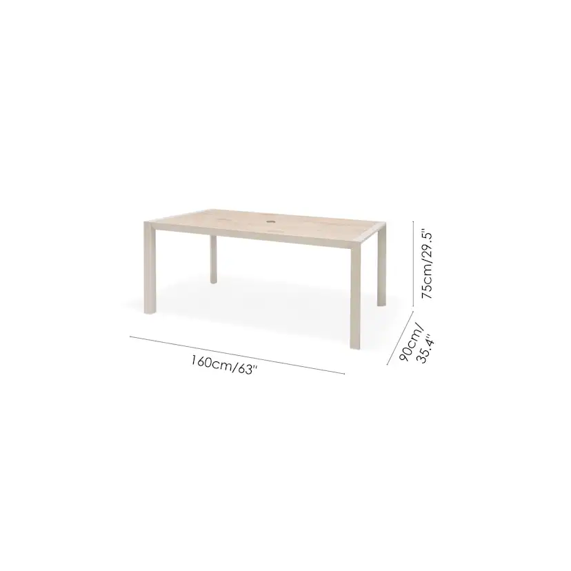 Utebord LifestyleGarden Urbanite 160 cm