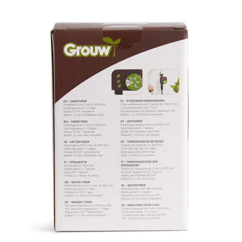 Bevattningstimer Grouw för Gräsmatta och Trädgård