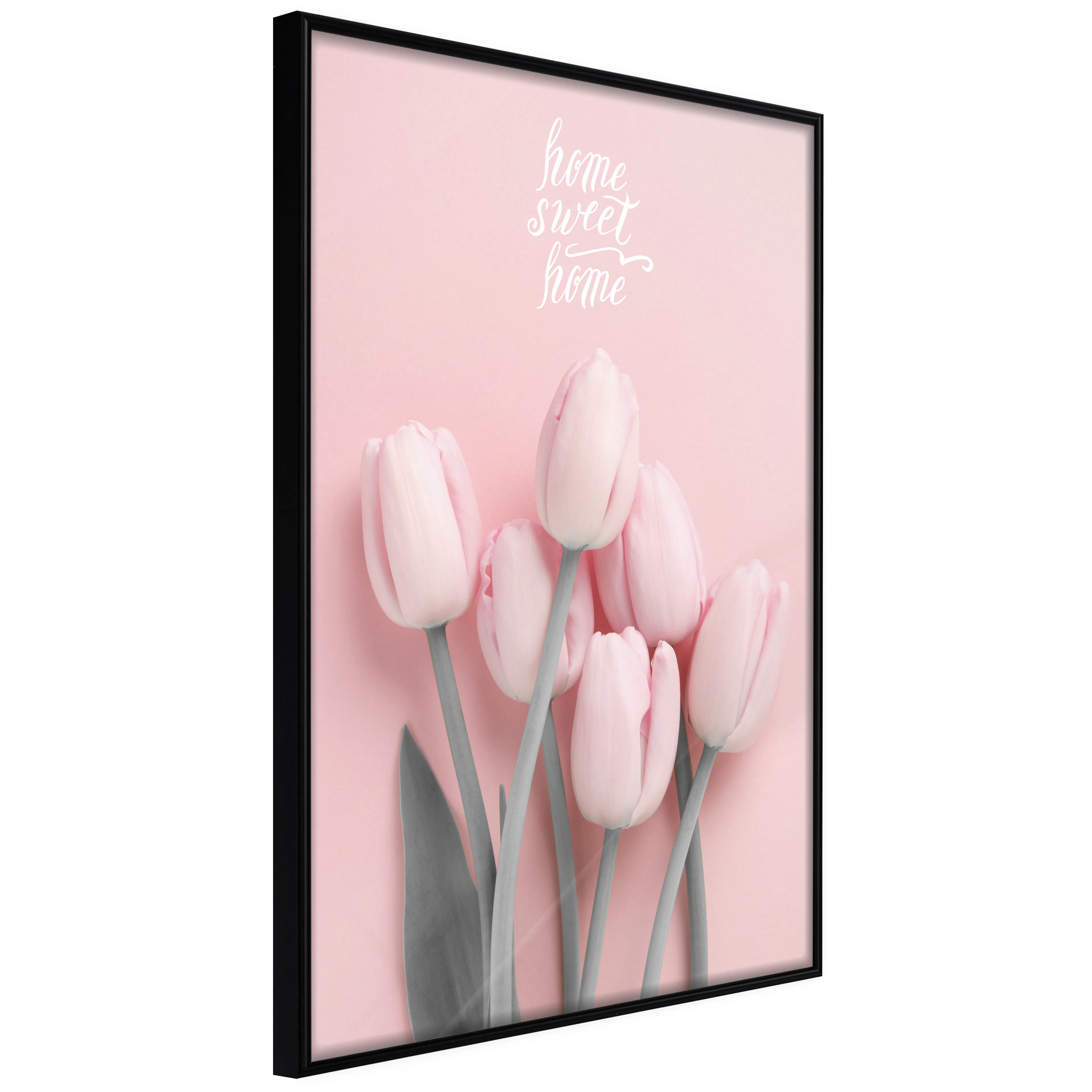 Affisch - Six Tulips [Poster] 40x60 Svart ram, 40x60 cm