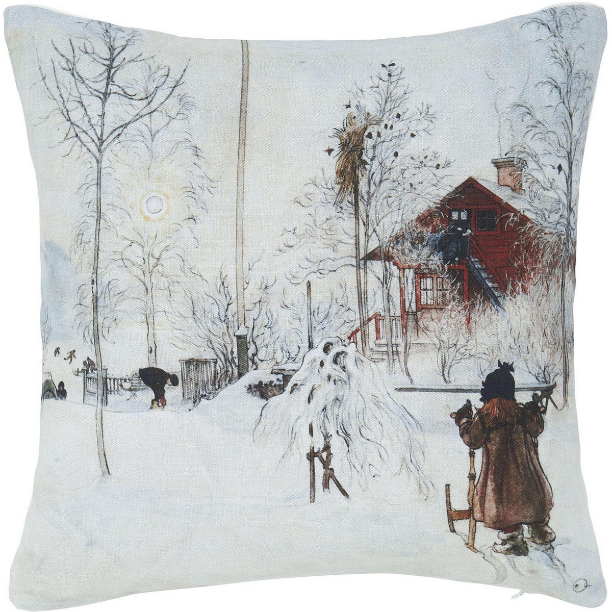 Kuddfodral Svanefors Carl Larsson Grå