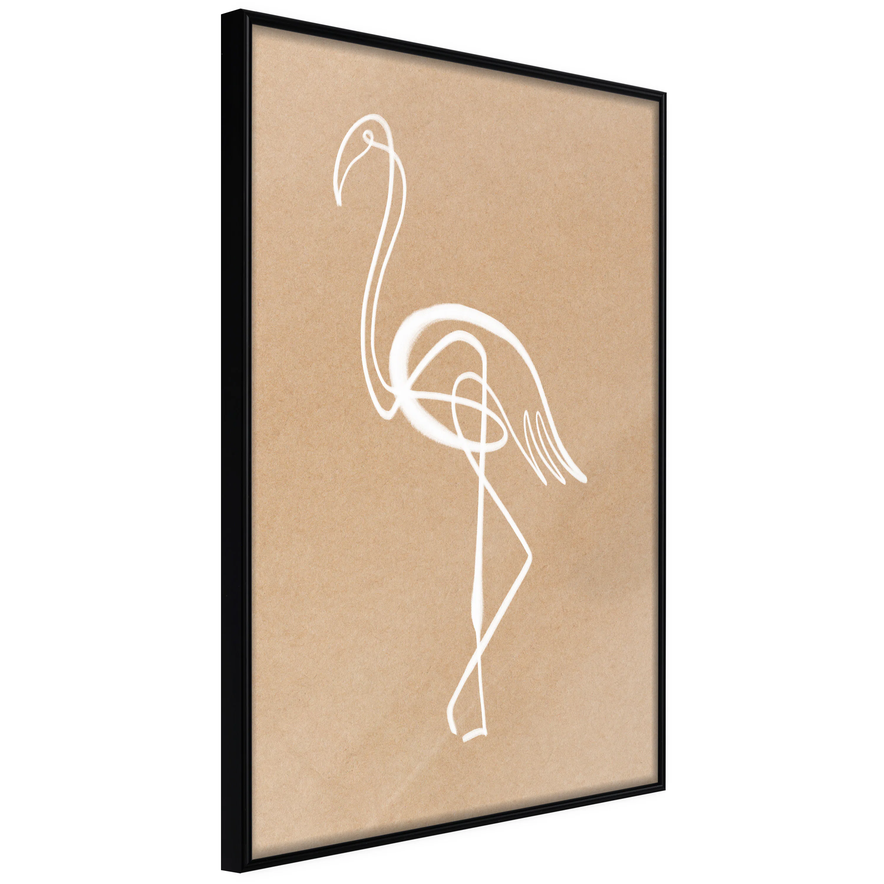Poster Artgeist Affisch White Flamingo